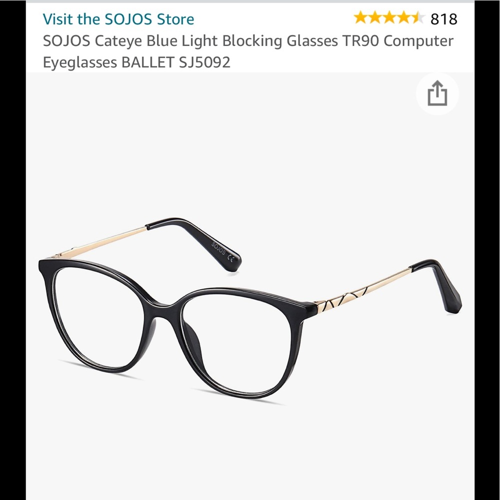 Sojos blue light blocking glasses